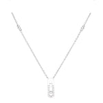 Load image into Gallery viewer, Necklace Locked silver 925 zircon
