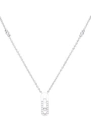 Load image into Gallery viewer, Necklace Locked silver 925 zircon