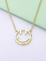 Load image into Gallery viewer, Necklace Smiley Golden silver 925
