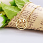 Load image into Gallery viewer, Necklace Smiley Golden silver 925
