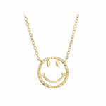 Load image into Gallery viewer, Necklace Smiley Golden silver 925
