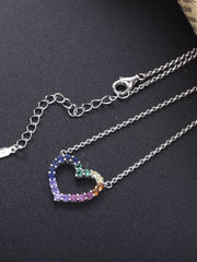 Load image into Gallery viewer, Necklace Heart Got Colors silver 925 zircon