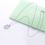 Load image into Gallery viewer, Necklace Horseshoe 2021 silver 925 zircon
