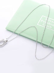 Load image into Gallery viewer, Necklace Horseshoe 2021 silver 925 zircon