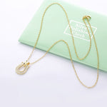 Load image into Gallery viewer, Necklace Horseshoe 2021 silver 925 zircon

