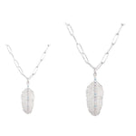 Load image into Gallery viewer, Necklace Feather silver 925

