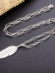 Load image into Gallery viewer, Necklace Feather silver 925