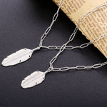 Load image into Gallery viewer, Necklace Feather silver 925
