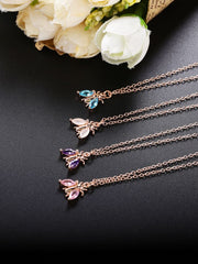 Load image into Gallery viewer, Necklace Bee silver 925 zircon