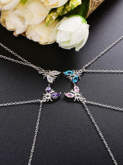 Load image into Gallery viewer, Necklace Bee silver 925 zircon