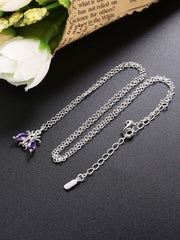 Load image into Gallery viewer, Necklace Bee silver 925 zircon