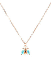 Load image into Gallery viewer, Necklace Bee silver 925 zircon