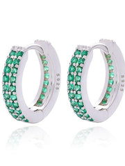Load image into Gallery viewer, Earrings Sofy silver 925 zircon