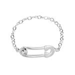 Load image into Gallery viewer, Ring Chain Clip silver 925 zircon
