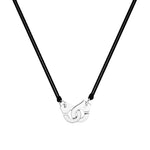 Load image into Gallery viewer, Necklace Handcuffs Rope silver 925
