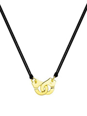 Load image into Gallery viewer, Necklace Handcuffs Rope silver 925